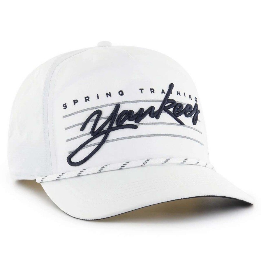 New York Yankees Caps * | Men'S New York Yankees '47 White Downburst Hitch Snapback Hat