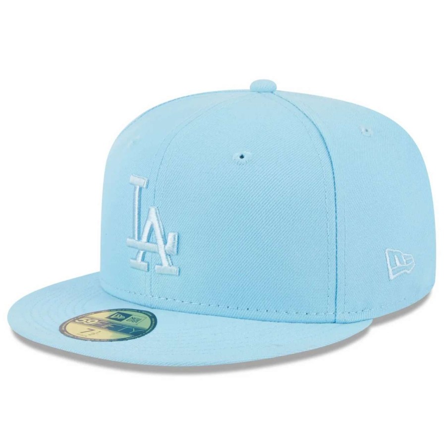 Los Angeles Dodgers Caps * | Men'S Los Angeles Dodgers New Era Light Blue 2023 Spring Color Basic 59Fifty Fitted Hat