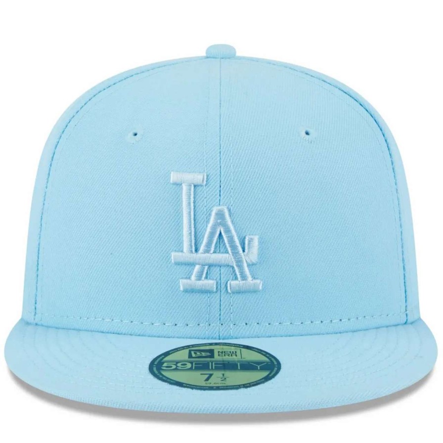 Los Angeles Dodgers Caps * | Men'S Los Angeles Dodgers New Era Light Blue 2023 Spring Color Basic 59Fifty Fitted Hat