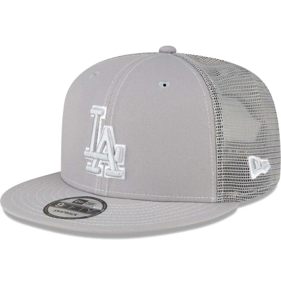 Los Angeles Dodgers Caps * | Men'S Los Angeles Dodgers New Era Gray 2023 On-Field Batting Practice 9Fifty Snapback Hat