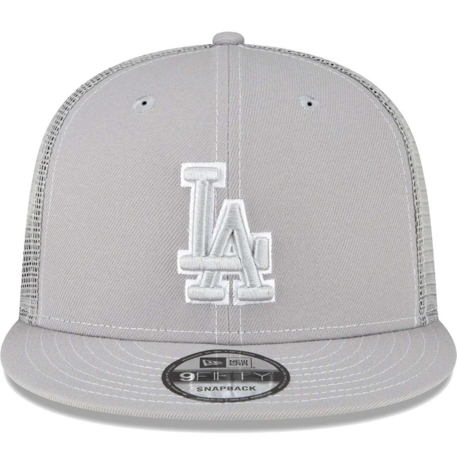 Los Angeles Dodgers Caps * | Men'S Los Angeles Dodgers New Era Gray 2023 On-Field Batting Practice 9Fifty Snapback Hat