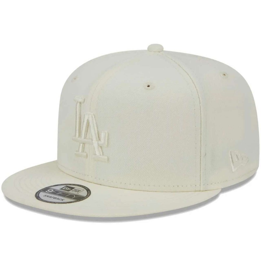 Los Angeles Dodgers Caps * | Men'S Los Angeles Dodgers New Era Cream Spring Color Basic 9Fifty Snapback Hat