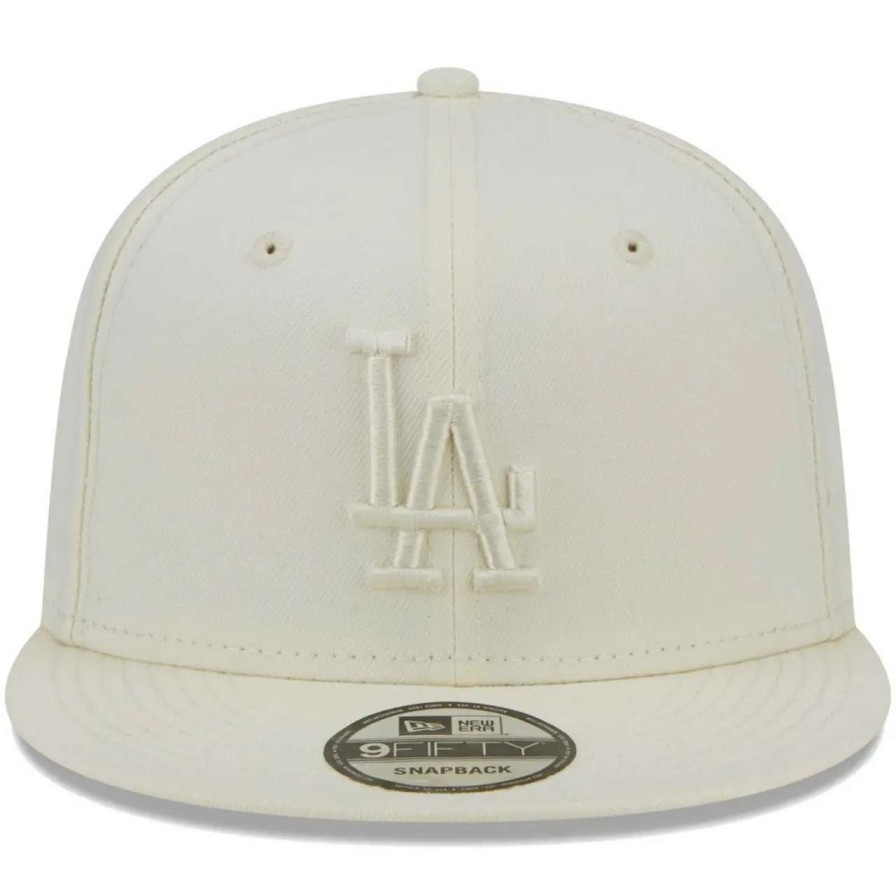 Los Angeles Dodgers Caps * | Men'S Los Angeles Dodgers New Era Cream Spring Color Basic 9Fifty Snapback Hat