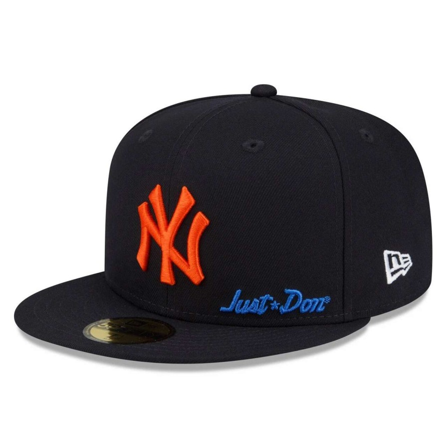 New York Yankees Caps * | Men'S New York Yankees New Era X Just Don Navy 59Fifty Fitted Hat