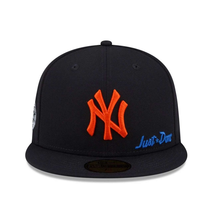 New York Yankees Caps * | Men'S New York Yankees New Era X Just Don Navy 59Fifty Fitted Hat