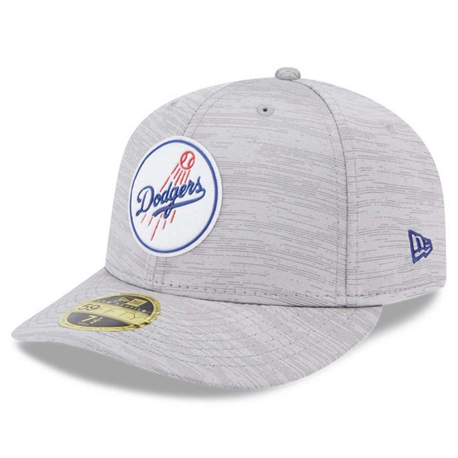 Los Angeles Dodgers Caps * | Men'S Los Angeles Dodgers New Era Gray 2023 Clubhouse Low Profile 59Fifty Fitted Hat