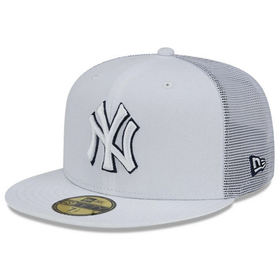 New York Yankees Caps * | Men'S New York Yankees New Era White 2022 Batting Practice 59Fifty Fitted Hat