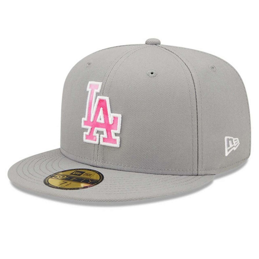 Los Angeles Dodgers Caps * | Men'S Los Angeles Dodgers New Era Gray 2022 Mother'S Day On-Field 59Fifty Fitted Hat