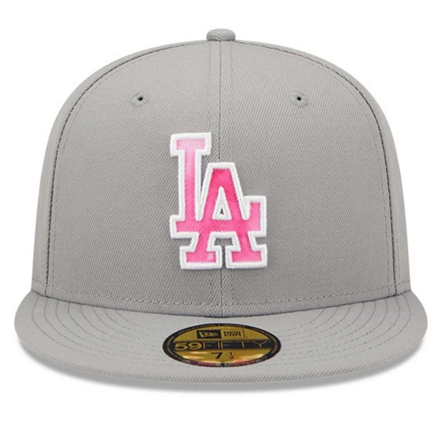 Los Angeles Dodgers Caps * | Men'S Los Angeles Dodgers New Era Gray 2022 Mother'S Day On-Field 59Fifty Fitted Hat