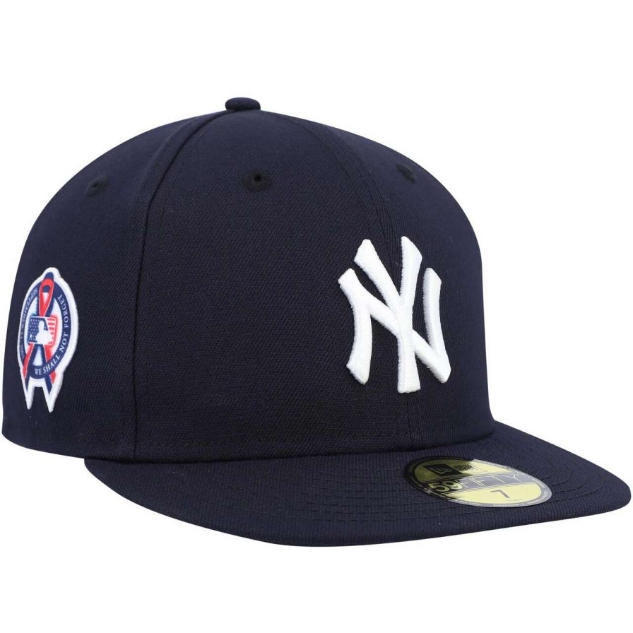 New York Yankees Caps * | Men'S New York Yankees New Era Navy 9/11 Memorial Side Patch 59Fifty Fitted Hat