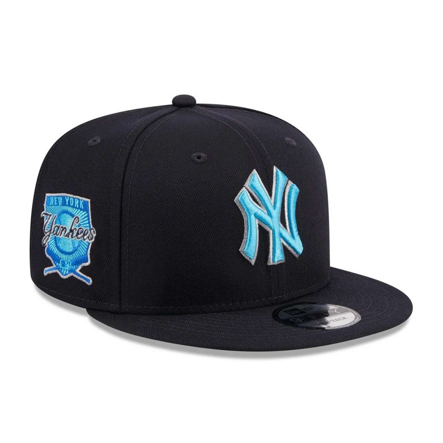 New York Yankees Caps * | Men'S New York Yankees New Era Navy 2023 Mlb Father'S Day 9Fifty Snapback Hat