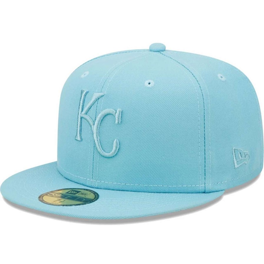 Kansas City Royals Caps * | Men'S Kansas City Royals New Era Light Blue Color Pack 59Fifty Fitted Hat