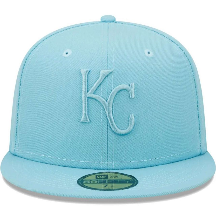 Kansas City Royals Caps * | Men'S Kansas City Royals New Era Light Blue Color Pack 59Fifty Fitted Hat