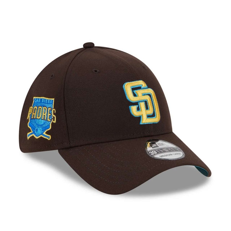 San Diego Padres Caps * | Men'S San Diego Padres New Era Brown 2023 Mlb Father'S Day 39Thirty Flex Hat