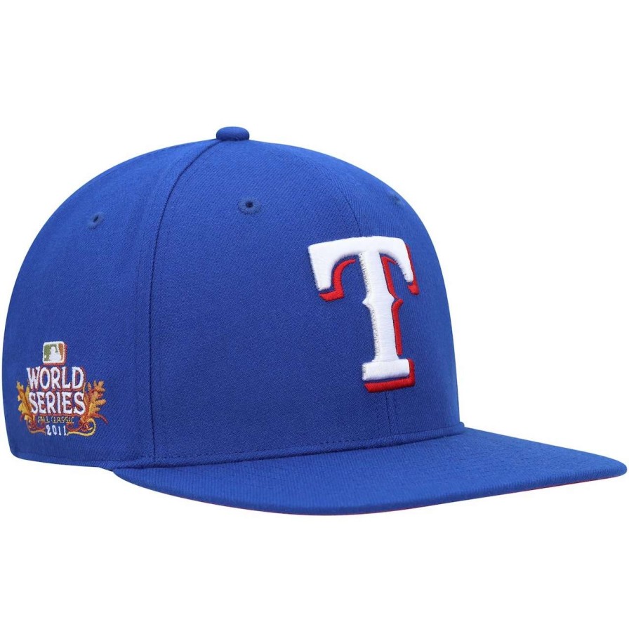 Texas Rangers Caps * | Men'S Texas Rangers '47 Royal 2011 World Series Sure Shot Captain Snapback Hat