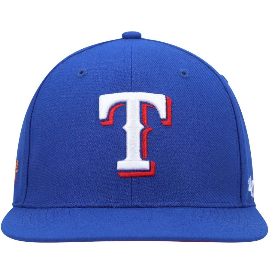 Texas Rangers Caps * | Men'S Texas Rangers '47 Royal 2011 World Series Sure Shot Captain Snapback Hat