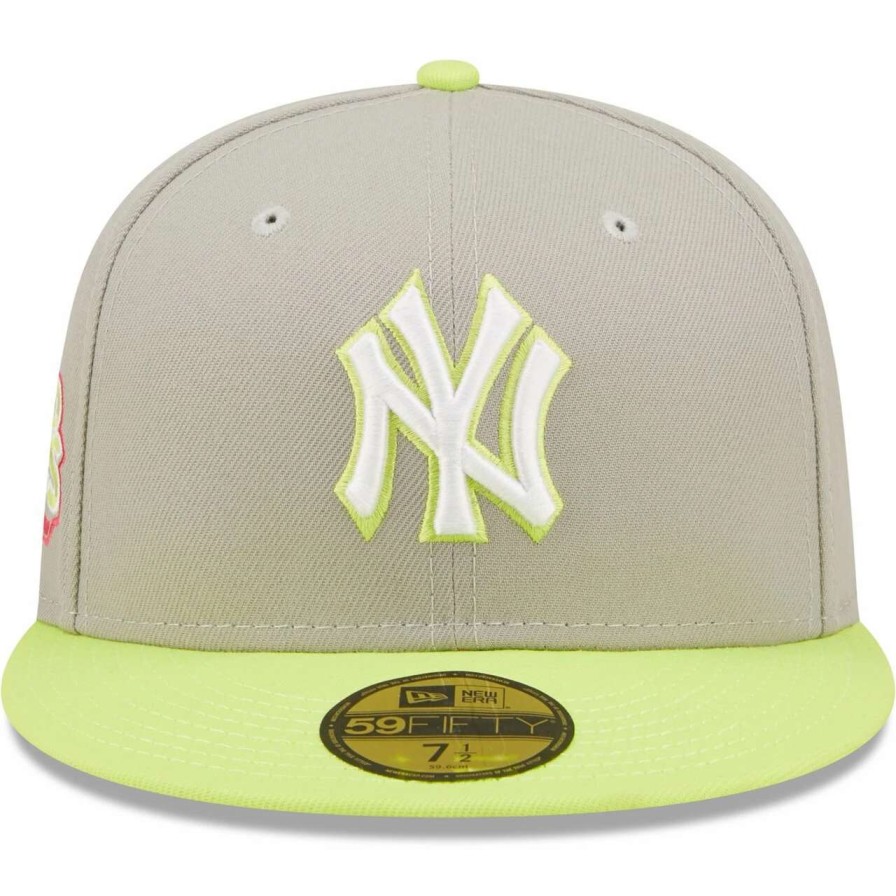 New York Yankees Caps * | Men'S New York Yankees New Era Gray/Green 45Th Anniversary Cyber 59Fifty Fitted Hat