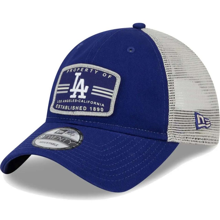 Los Angeles Dodgers Caps * | Men'S Los Angeles Dodgers New Era Navy Property Trucker 9Twenty Snapback Hat