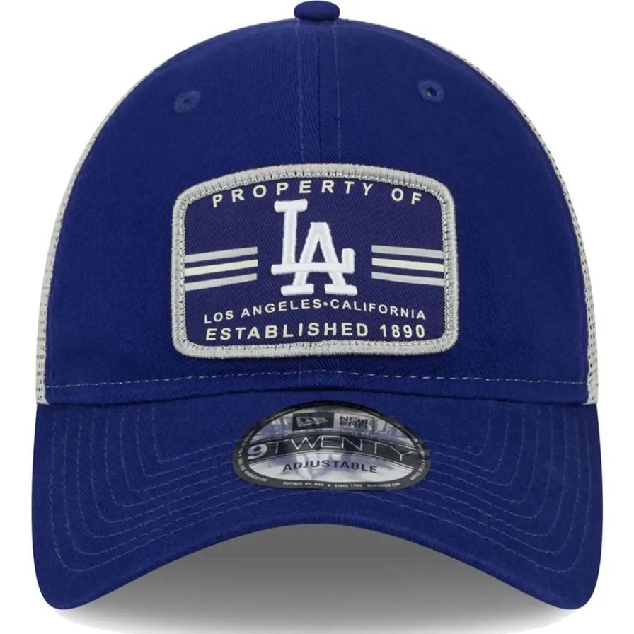 Los Angeles Dodgers Caps * | Men'S Los Angeles Dodgers New Era Navy Property Trucker 9Twenty Snapback Hat