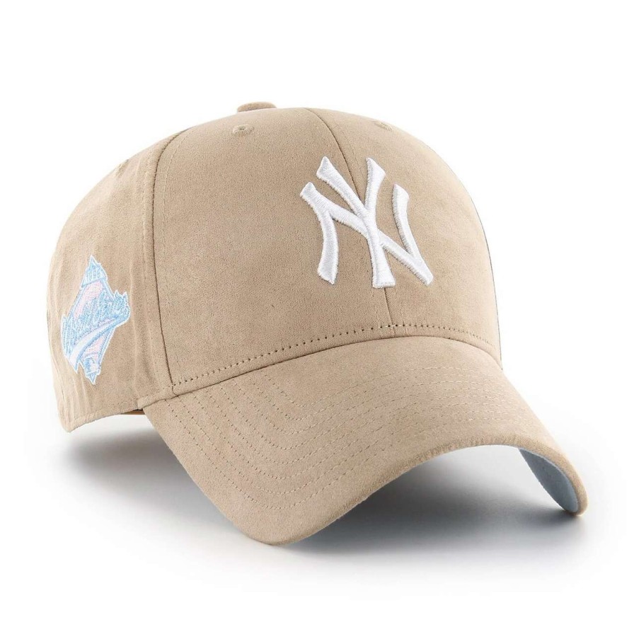 New York Yankees Caps * | Men'S New York Yankees '47 Khaki Ultra Suede Mvp Adjustable Hat