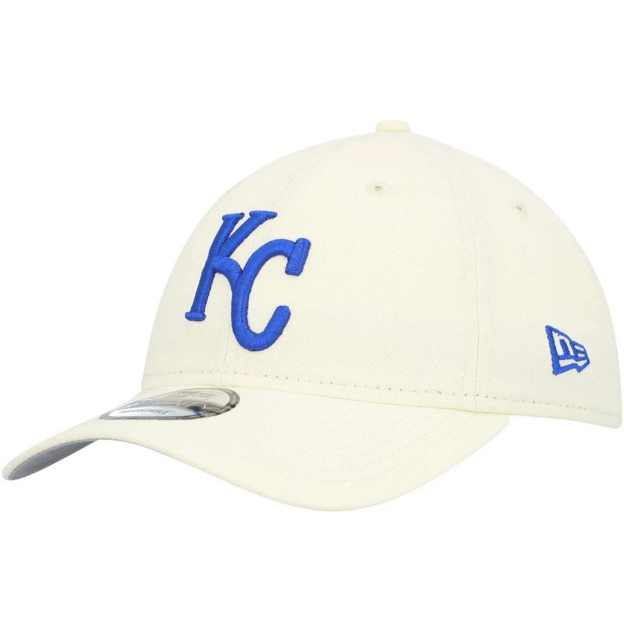 Kansas City Royals Caps * | Men'S Kansas City Royals New Era White Chrome Core Classic 9Twenty Adjustable Hat