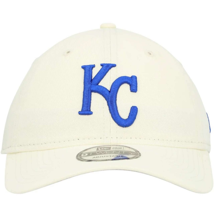 Kansas City Royals Caps * | Men'S Kansas City Royals New Era White Chrome Core Classic 9Twenty Adjustable Hat