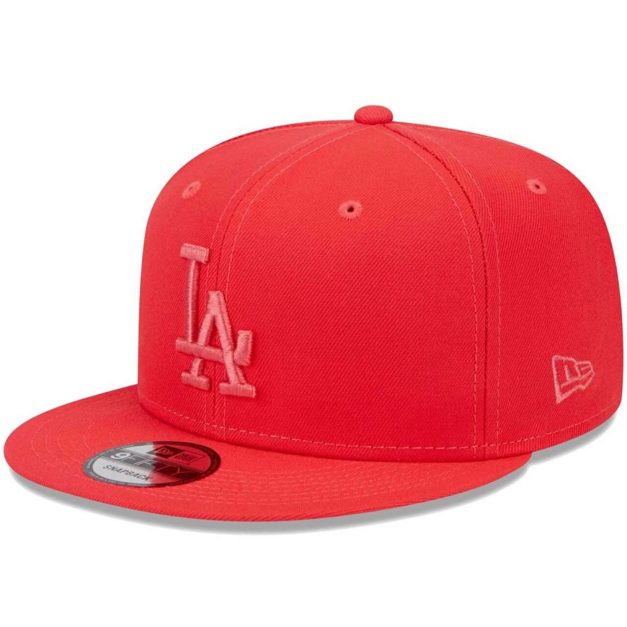 Los Angeles Dodgers Caps * | Men'S Los Angeles Dodgers New Era Red Spring Color Basic 9Fifty Snapback Hat