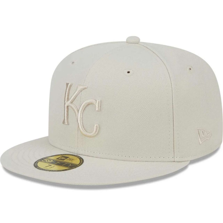 Kansas City Royals Caps * | Men'S Kansas City Royals New Era Khaki Tonal 59Fifty Fitted Hat