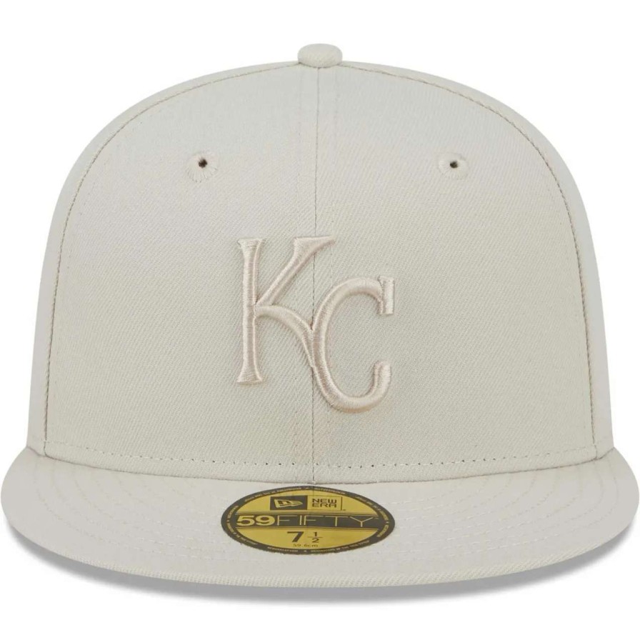 Kansas City Royals Caps * | Men'S Kansas City Royals New Era Khaki Tonal 59Fifty Fitted Hat