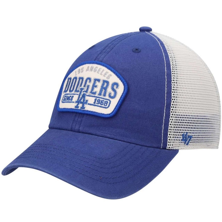 Los Angeles Dodgers Caps * | Men'S Los Angeles Dodgers '47 Royal Penwald Clean Up Trucker Snapback Hat