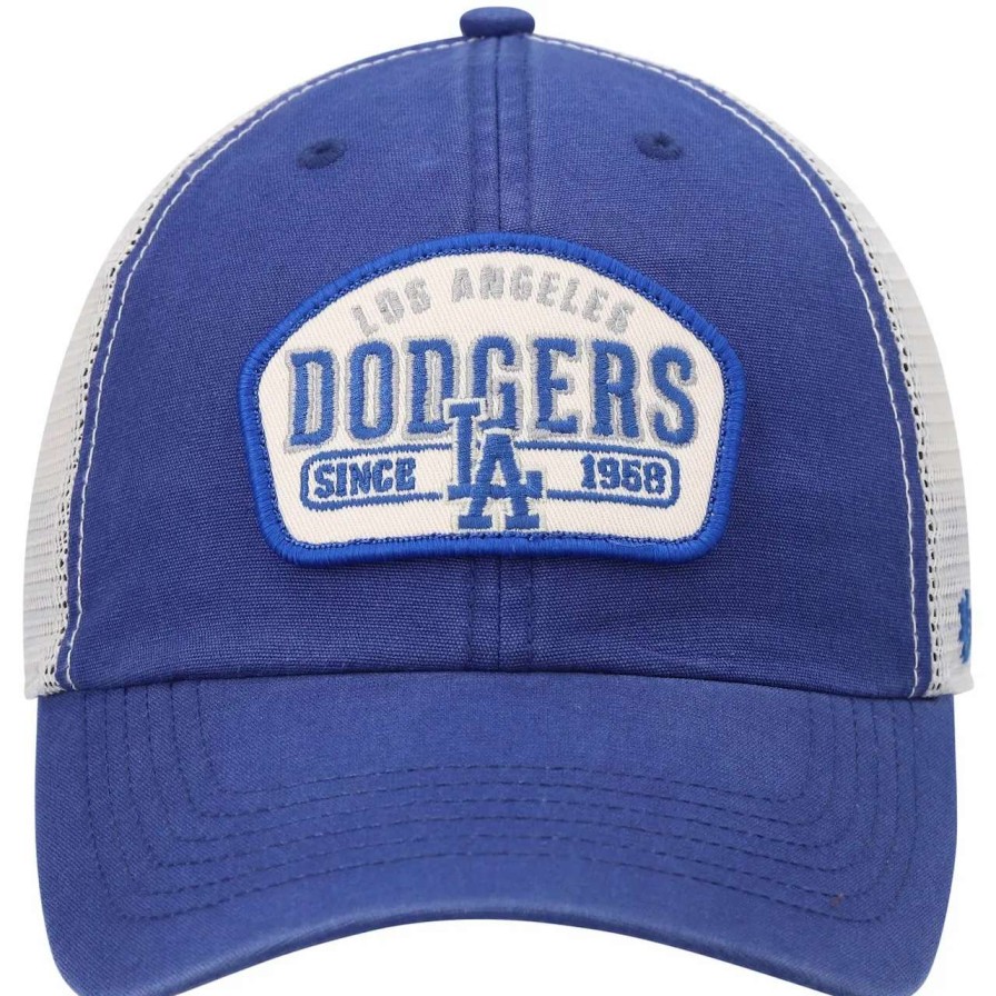 Los Angeles Dodgers Caps * | Men'S Los Angeles Dodgers '47 Royal Penwald Clean Up Trucker Snapback Hat