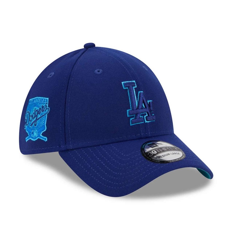 Los Angeles Dodgers Caps * | Men'S Los Angeles Dodgers New Era Royal 2023 Mlb Father'S Day 39Thirty Flex Hat