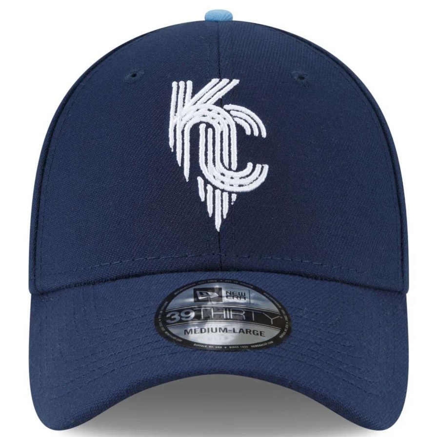 Kansas City Royals Caps * | Men'S Kansas City Royals New Era Navy 2022 City Connect 39Thirty Flex Hat