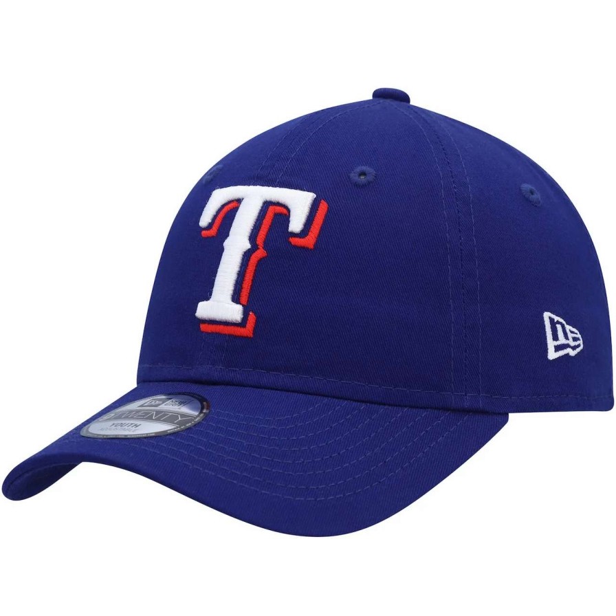 Texas Rangers Caps * | Youth Texas Rangers New Era Royal Core Classic 9Twenty Adjustable Hat