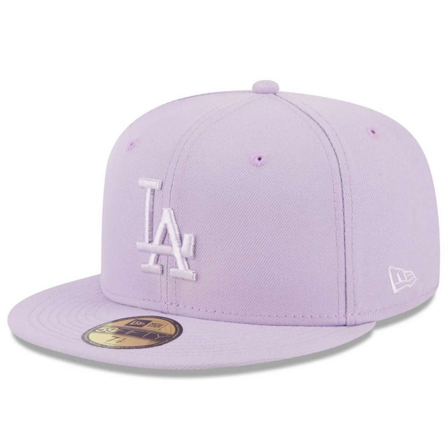 Los Angeles Dodgers Caps * | Men'S Los Angeles Dodgers New Era Lavender 2023 Spring Color Basic 59Fifty Fitted Hat