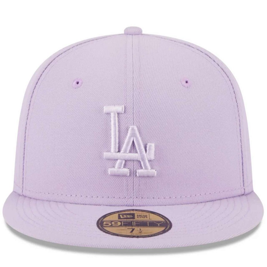 Los Angeles Dodgers Caps * | Men'S Los Angeles Dodgers New Era Lavender 2023 Spring Color Basic 59Fifty Fitted Hat