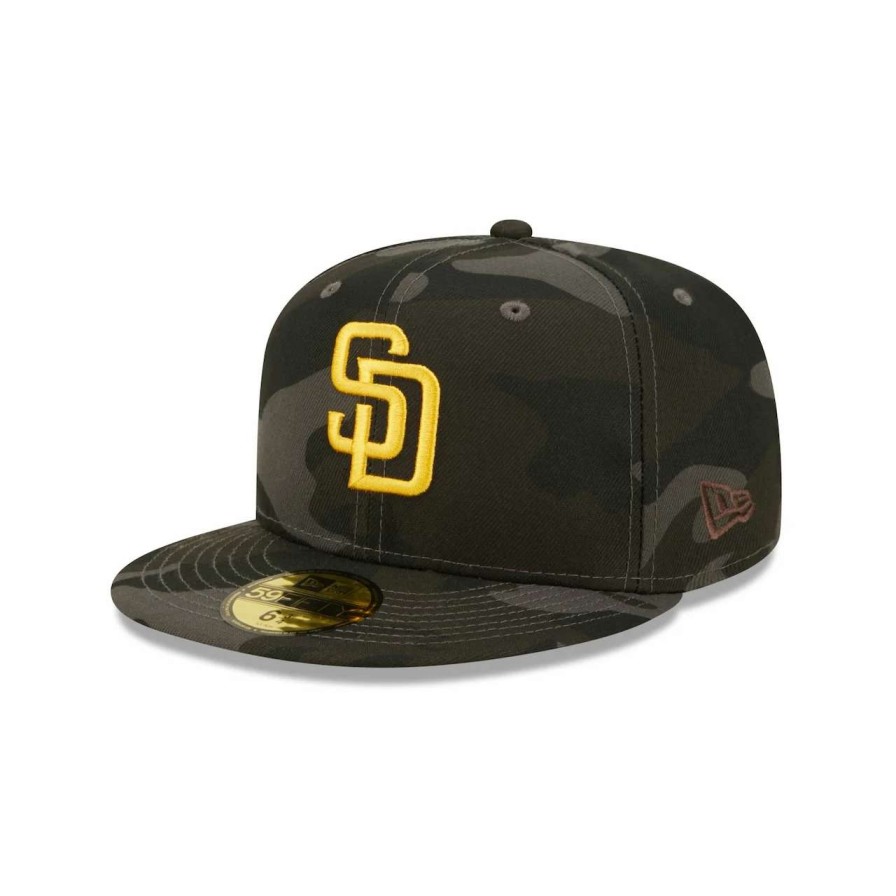 San Diego Padres Caps * | Men'S San Diego Padres New Era Camo Dark 59Fifty Fitted Hat