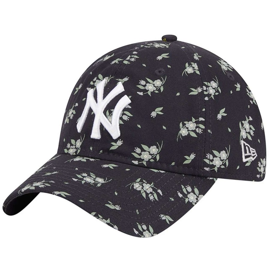 New York Yankees Caps * | Women'S New York Yankees New Era Navy Bloom 9Twenty Adjustable Hat