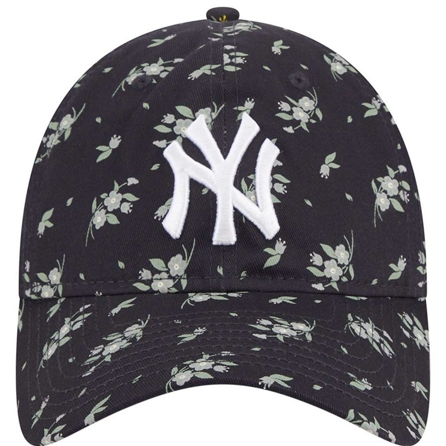 New York Yankees Caps * | Women'S New York Yankees New Era Navy Bloom 9Twenty Adjustable Hat