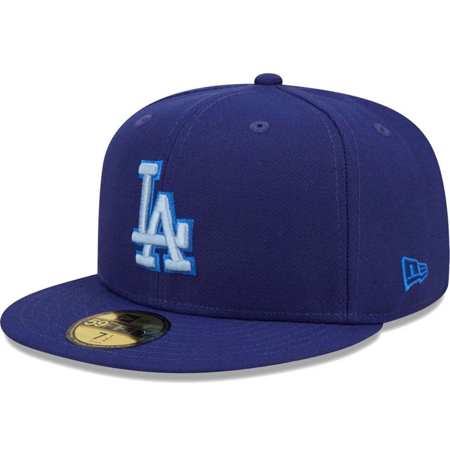 Los Angeles Dodgers Caps * | Men'S Los Angeles Dodgers New Era Royal Monochrome Camo 59Fifty Fitted Hat