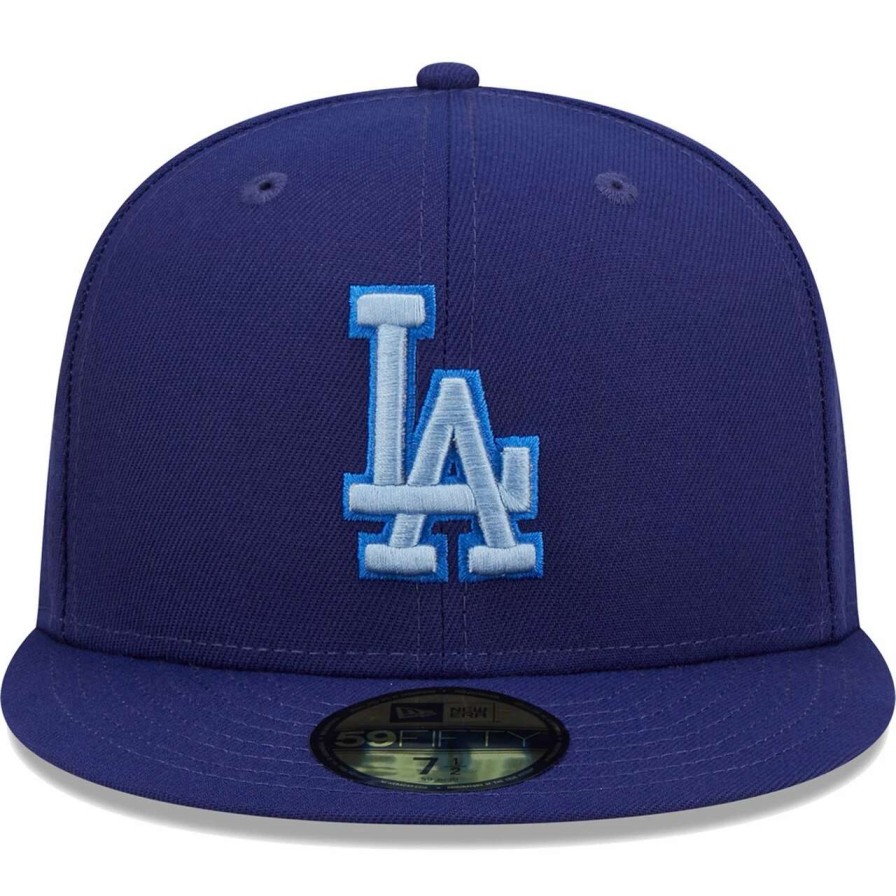 Los Angeles Dodgers Caps * | Men'S Los Angeles Dodgers New Era Royal Monochrome Camo 59Fifty Fitted Hat