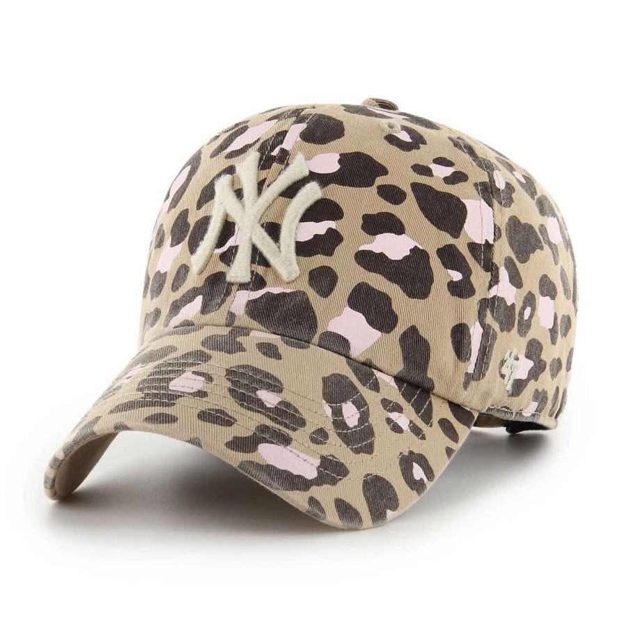 New York Yankees Caps * | Women'S New York Yankees '47 Khaki Bagheera Clean Up Adjustable Hat