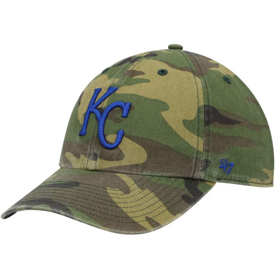 Kansas City Royals Caps * | Men'S Kansas City Royals '47 Camo Clean Up Adjustable Hat