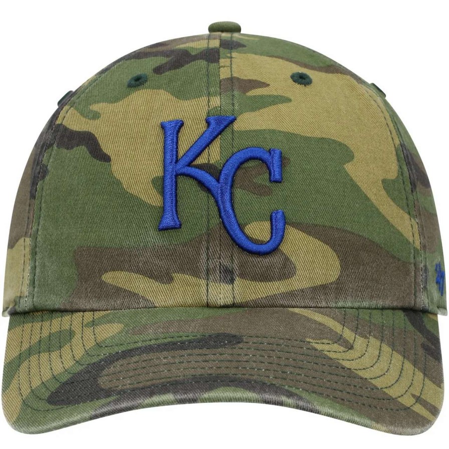 Kansas City Royals Caps * | Men'S Kansas City Royals '47 Camo Clean Up Adjustable Hat