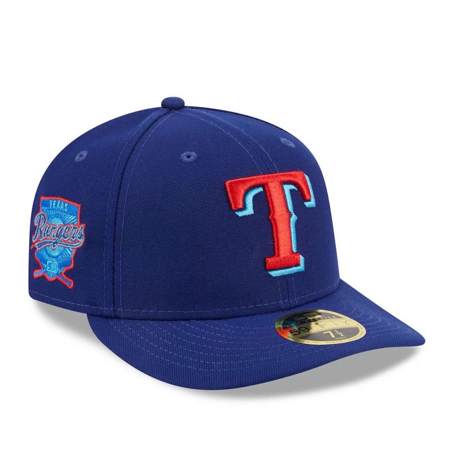 Texas Rangers Caps * | Men'S Texas Rangers New Era Royal 2023 Mlb Father'S Day Low Profile 59Fifty Fitted Hat