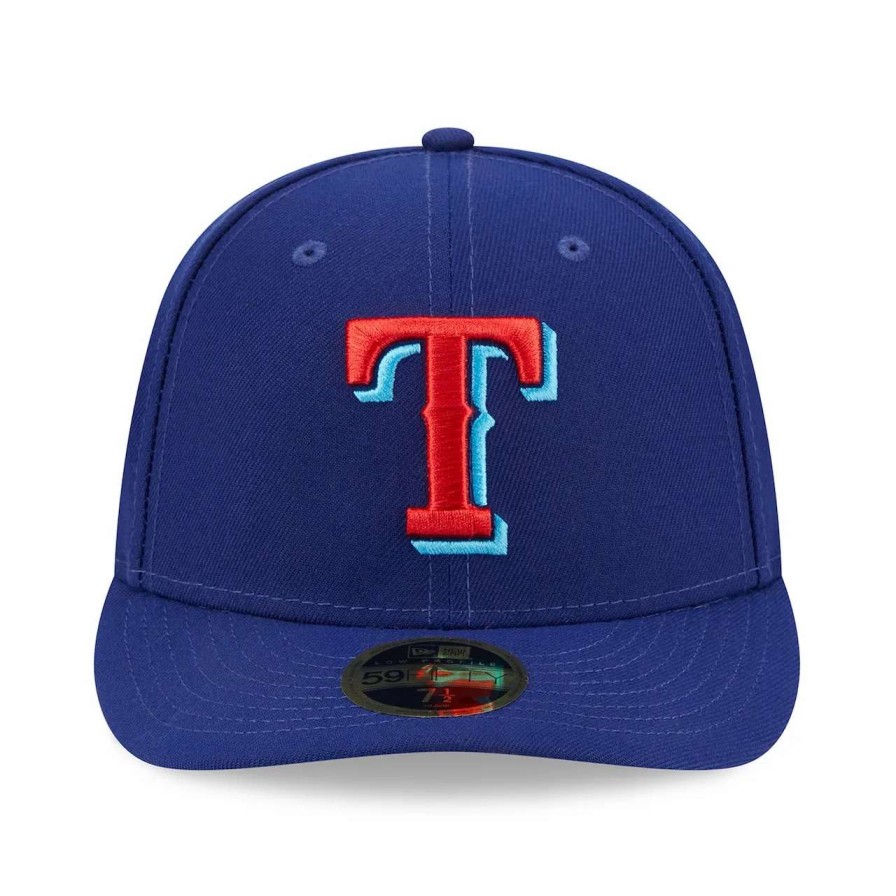 Texas Rangers Caps * | Men'S Texas Rangers New Era Royal 2023 Mlb Father'S Day Low Profile 59Fifty Fitted Hat