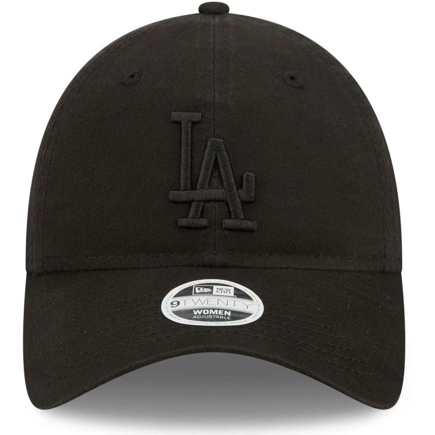 Los Angeles Dodgers Caps * | Women'S Los Angeles Dodgers New Era Black On Black Core Classic Ii 9Twenty Adjustable Hat