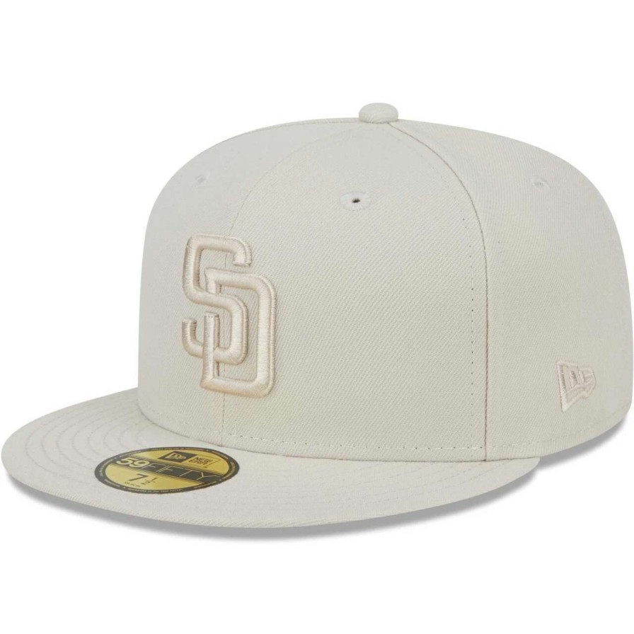 San Diego Padres Caps * | Men'S San Diego Padres New Era Khaki Tonal 59Fifty Fitted Hat