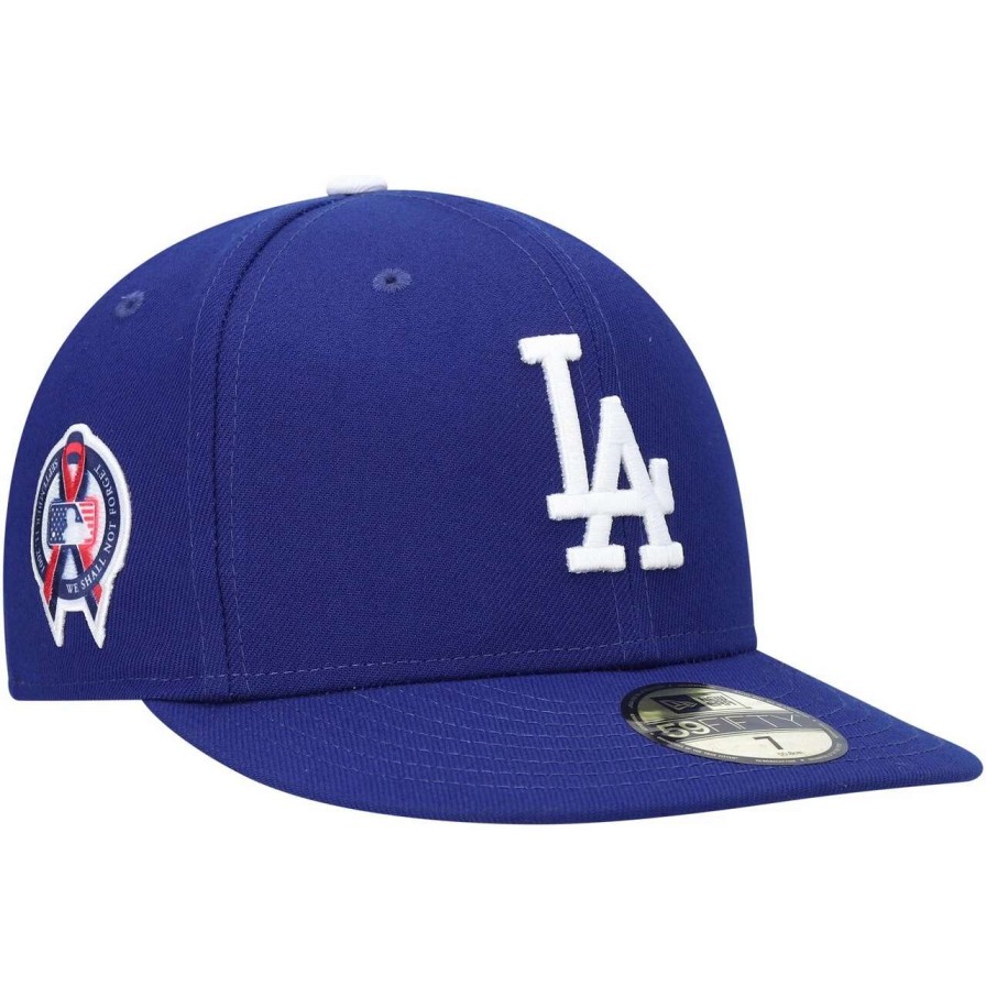 Los Angeles Dodgers Caps * | Men'S Los Angeles Dodgers New Era Royal 9/11 Memorial Side Patch 59Fifty Fitted Hat