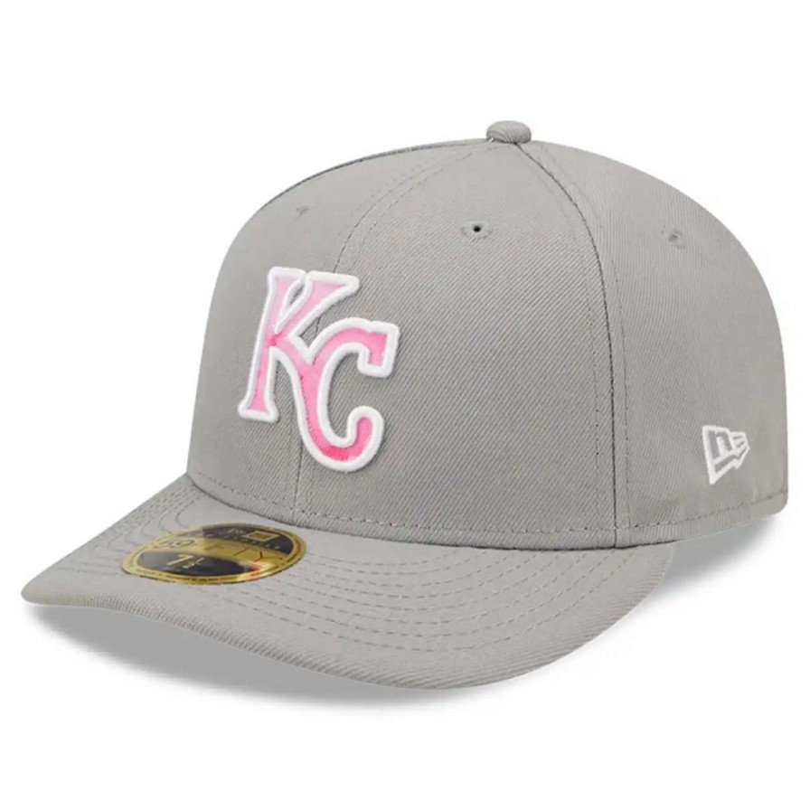 Kansas City Royals Caps * | Men'S Kansas City Royals New Era Gray 2022 Mother'S Day On-Field Low Profile 59Fifty Fitted Hat